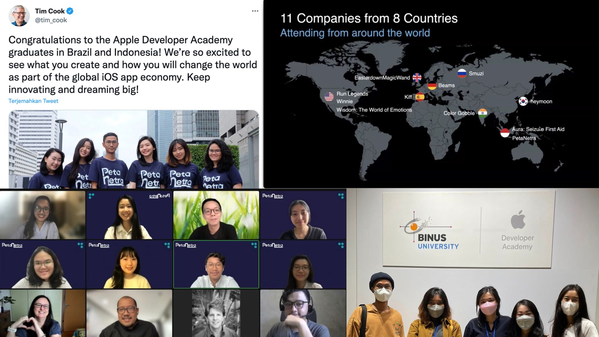 PetaNetra as one of the Apple Academy & Apple Entrepreneur camp USA 2022 participant